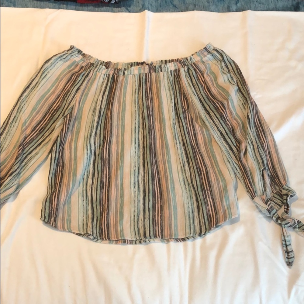 Jolt on/off shoulder rayon shirt